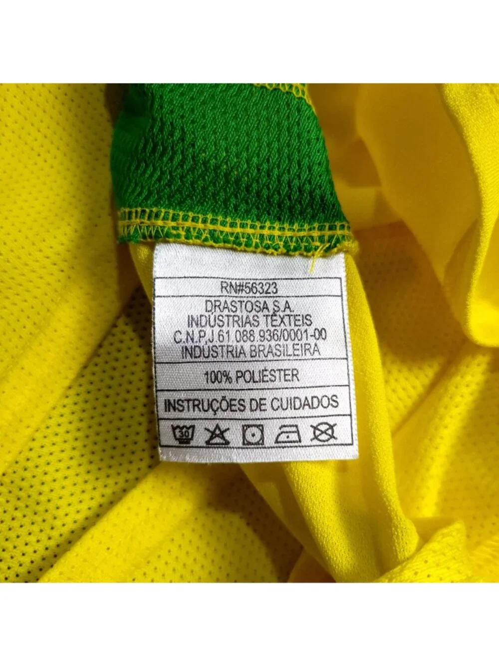 Ronaldinho Brazil 2002 WORLD CUP Soccer Home Jersey L